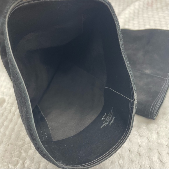 🔥Gianni Bini Women Love It Style Boots Black Leather Suede Pull On Size 8,5 - Picture 8 of 15